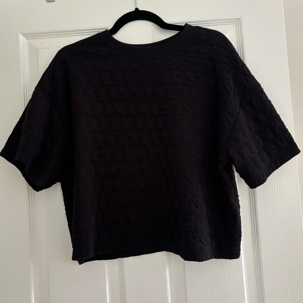 A New Day Textured Black Tee - Size M